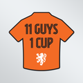 11 Guys 1 Cup (Sticker)